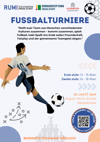 Interkulturelles Fußballturnier des Rumi Kultur- und Dialogzentrums in Ingolstadt